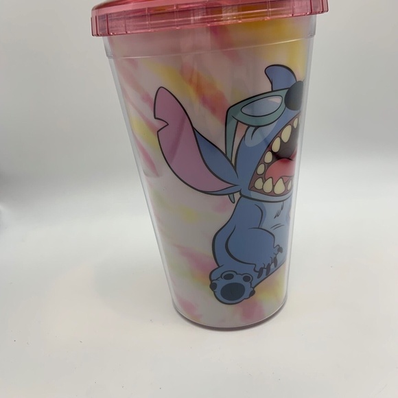 Disney Lilo and Stitch Ice Cream Swirl Acrylic Cup with Lid & Straw - Picture 10 of 13